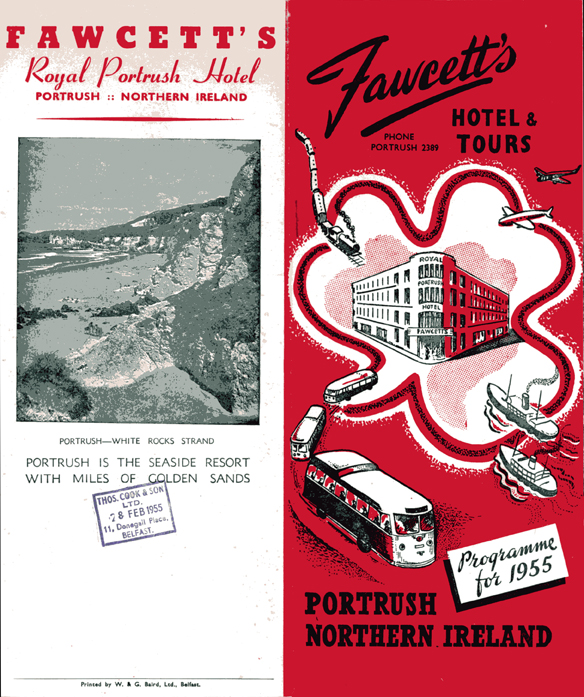 Fawcett's Royal Hotel Tour Programme 1955