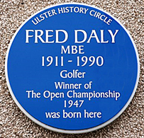 Fred Daly Blue Plaque