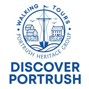 Discover Portrush Guided Walking Tours Logo (White)
